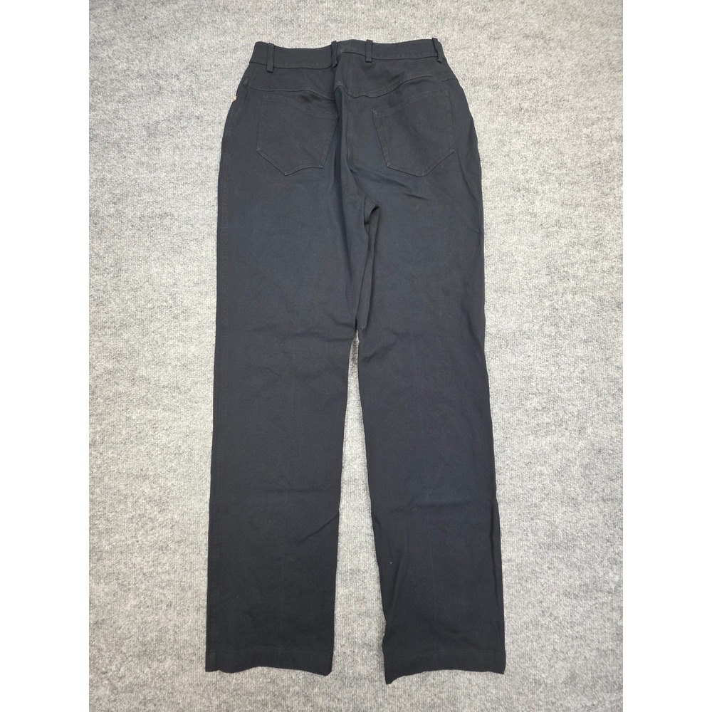 St JOHN SPORT By Marie Gray Pants Women's 4 Black Straight Leg Cotton Stretch - Picture 2 of 14
